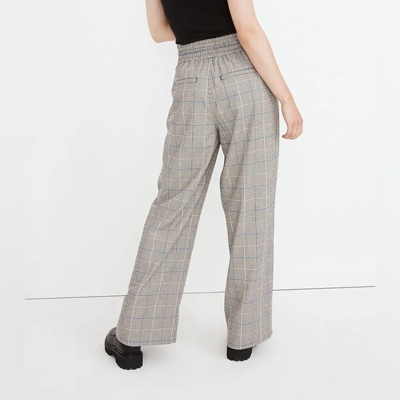 NEW Madewell Carley Wide-Leg Pants in Plaid!!! - Picture 3 of 7